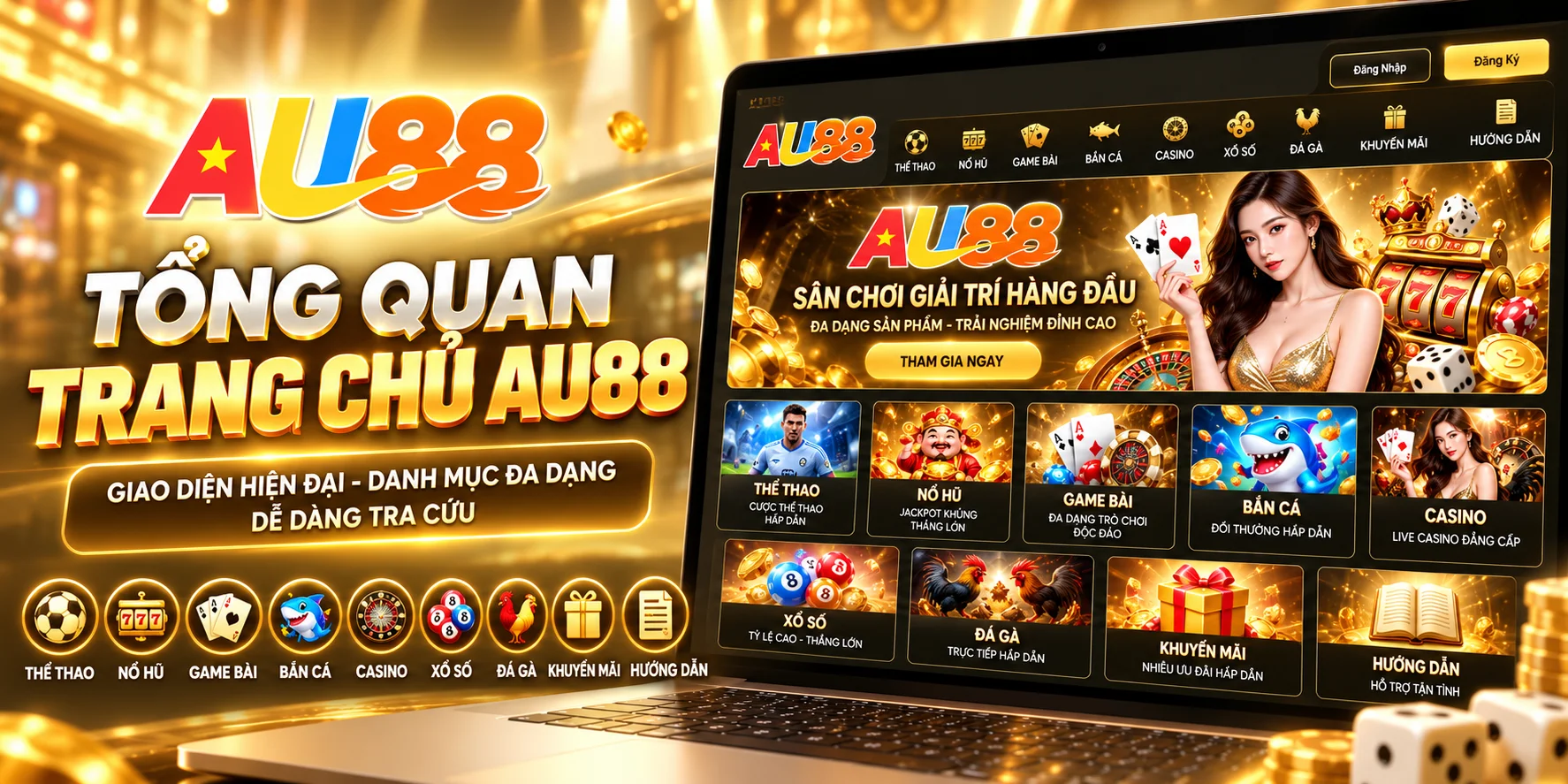 Trang chủ AU88 sắp xếp và bố trí các danh mục và hướng dẫn theo từng nhu cầu tìm kiếm